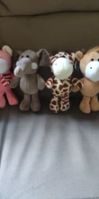 Llaveros de peluche de 12cm para niños, llaveros con colgante pequeño de animales de peluche, león, elefante, Tigre, bosque, regalos de cumpleaños y Navidad