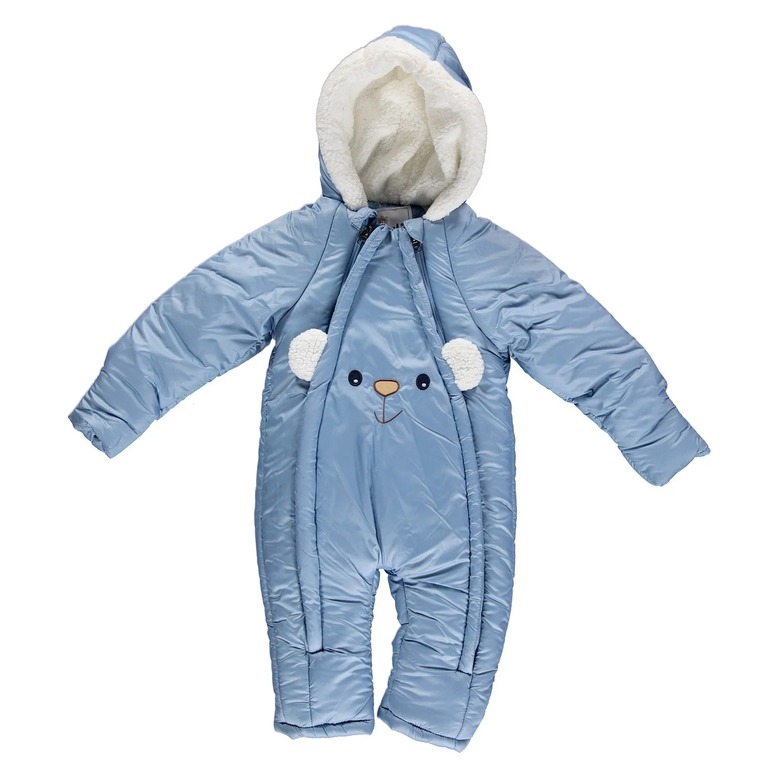 

ebebek Bombili Winter Eared Baby Boy Welsoft Lined Astronaut Snowsuit Romper
