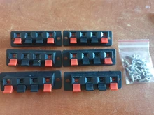 2 uds 6 uds 10 Uds 2 3 4 conector de posiciones Terminal Push en Jack carga de 4 polos de altavoz de Audio enchufe de terminales hembra Clip