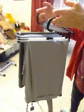 Estante de almacenamiento multifuncional 5 en 1 para pantalones, estante para armario, organizador de ropa de acero inoxidable