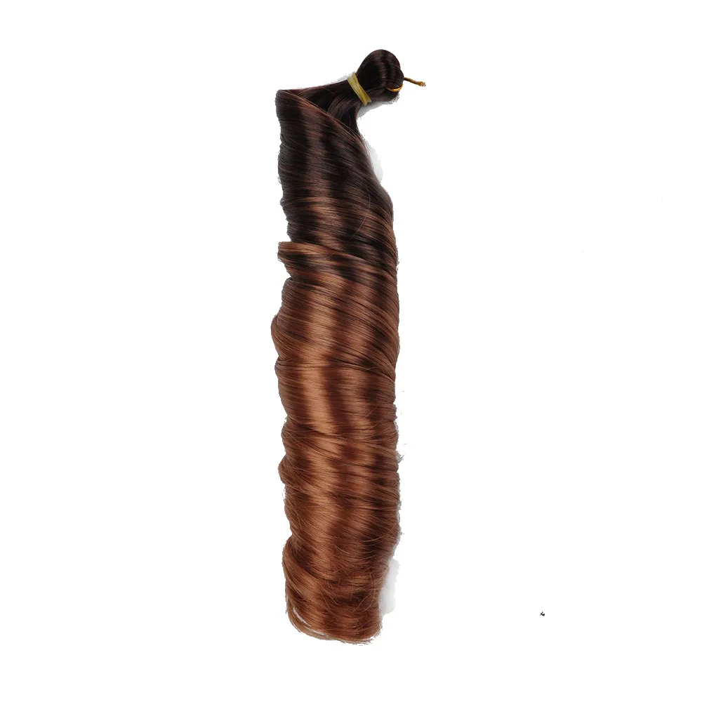 displa yaki brilhante sedoso ondulado crochê trança do cabelo espiral onda solta africano cabelo francês cachos sintético encaracolado trança cabelo