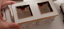 Mounting-Lining-Box Socket Cassette Wall-Switch Wallpad White-Wall for 86--86mm Universal