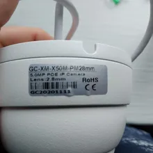 XMeye-cámara IP POE de 5MP para interior, gran angular, SONY IMX335, Audio facial, impermeable, visión nocturna infrarroja, videovigilancia de seguridad