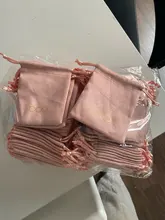 Bolso de diseño de logotipo bolsos con cordones personalizados, embalaje de joyería, elegante, para recuerdo de boda, color rosa, franela, cosméticos, 100
