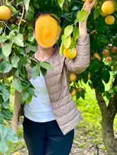 Abrigo de plumón ultraligero para mujer, chaqueta de plumón de pato sin cuello redondo, acolchado, portátil, novedad de invierno 2020