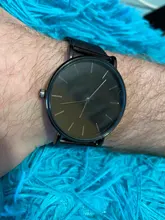 Reloj minimalista de cuarzo para hombre, cronógrafo ultradelgado, sencillo, de negocios, con correa de malla de acero inoxidable, Masculino