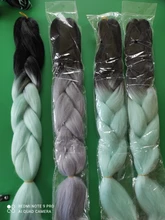 Hywamply 24 tamaño gigante sintético trenza extensión de pelo de Ombre Africana trenzado de archivo adjunto para giro caja trenzas nuevo Color