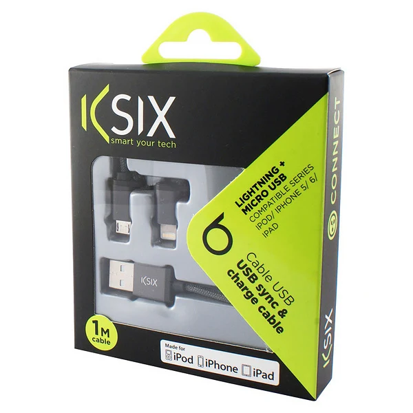 USB кабель для Micro USB и Lightning