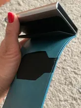 Cartera inteligente de aluminio para hombre y mujer, porta tarjetas Rfid, Mini billetera de Metal para tarjetas de crédito y negocios, 2021