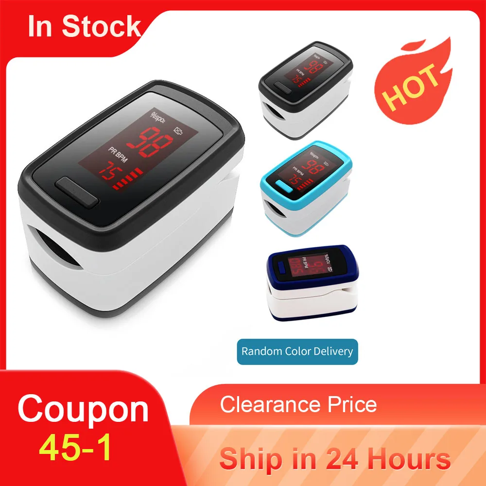Digital Fingertip Pulse Oximeter LED Display Blood Oxygen Sensor Saturation SpO2 Monitor Measurement Meter with Beep Sound | Красота и