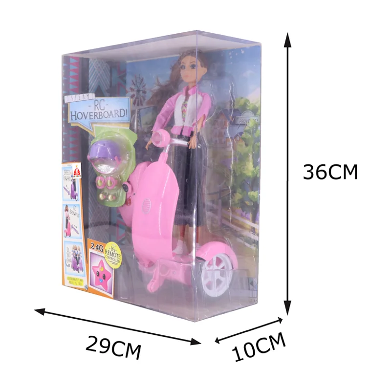 Fashion Doll 36 Cm Hoverboard Rc With Accessories Articulated Doll With Hoverboard Board Board With Remote Control In Plastic Abs Rotates 360 Degrees Both Sides Ideal Gift For Kids Birthday