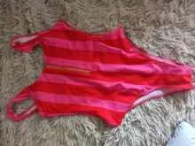 One-Piece Swimsuit Monokini Beachwear Push-Up Summer Print Zipper Sexy New XL Women