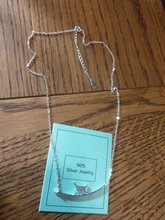 Collares de cadena de clavícula para gato, joyería de plata de ley 925 curvada con personalidad Simple, Animal bonito, para caminar, nueva moda, N090