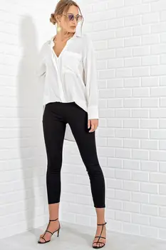 

Trend Alacati Style Women Black Rallying Steel Leggings ALC-X4040