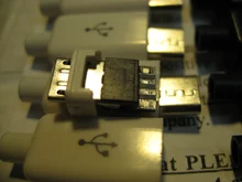 10 unids/lote YT2153Y Micro USB 4pin conector macho blanco/negro de datos OTG interfaz de línea de datos Cbale envío de la gota