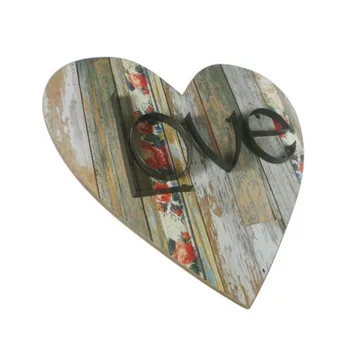 

Heart picture with engraving LOVE. Measures: 50x50x4 cm.