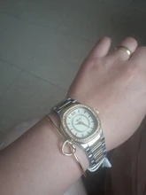 Geneva 2020-Reloj para mujer de lujo, cuarzo con diamantes, pulsera, dorado, cronógrafo femenino