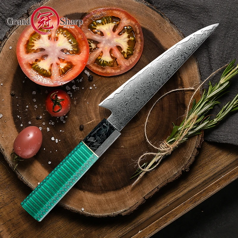 

Damascus Chef Knife VG10 Japanese Steel Utility Petty Paring Tomato Steak Kitchen Knives Cooking Tools Butcher BBQ Cutlery NEW