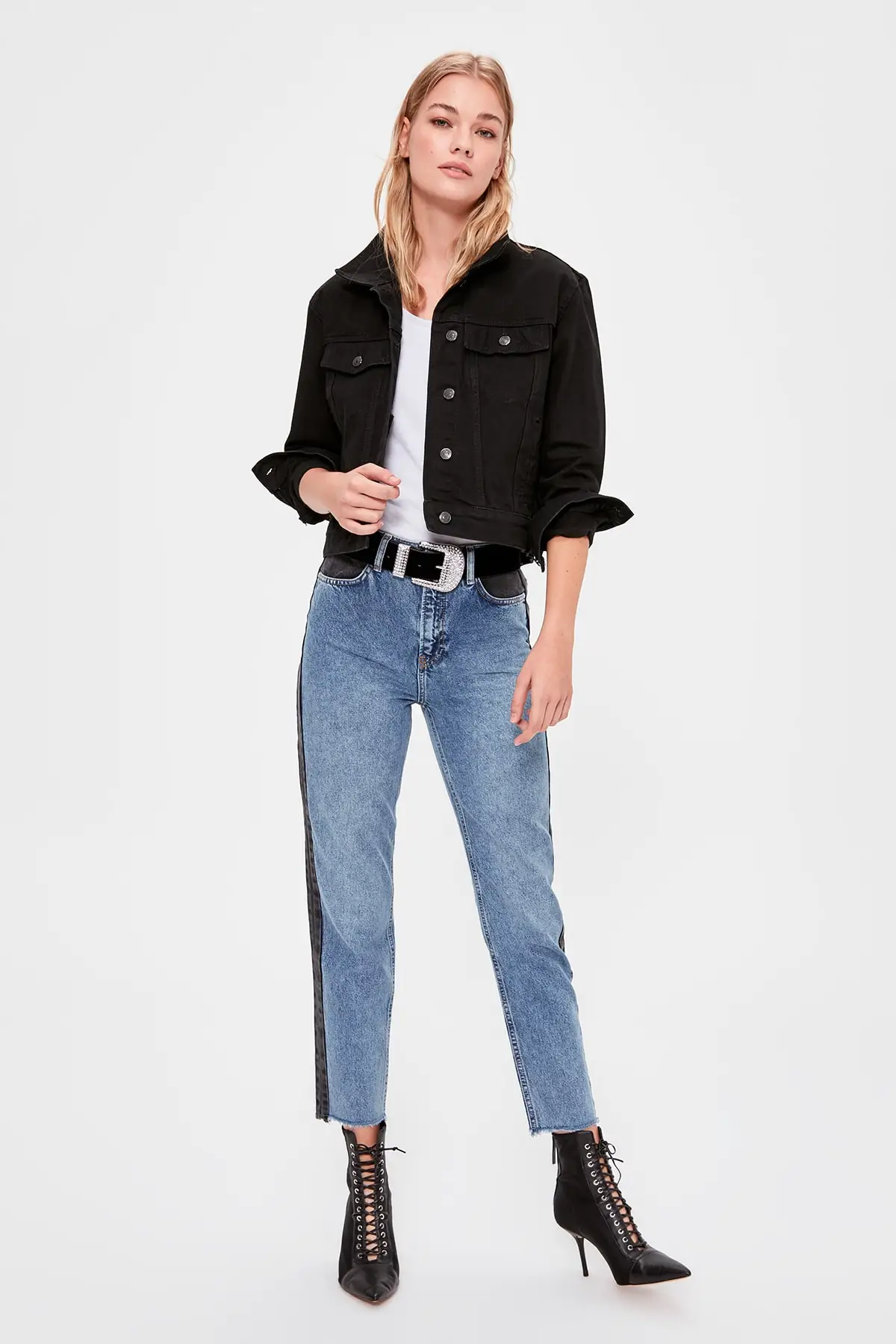 Trendyol с цветным блоком High Bel Mom