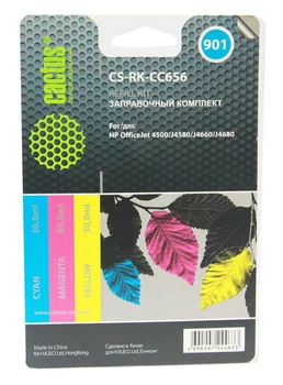 

Filling kit cactus cs-rk-cc656 color (3x30 ml) HP officejet-4500/j4580/j4660/j4680
