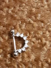 Canner 1 Uds Piercing pendientes para las mujeres 925 de circón de plata esterlina cartílago pendientes joyería fina kolczyki damskie oorbellen W4