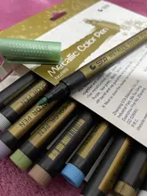 Rotuladores metalizados para escritura, bolígrafos artísticos de tinta permanente, apto en papel, piedra, vidrio, pared, 10 unidades/lote