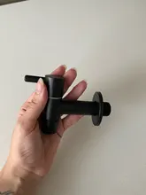 Garden Faucet Washing-Machine Water-Bibcock Outdoor 304-Stainless-Steel Tap Black-Color