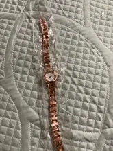 Relojes de acero inoxidable para mujer, pulsera pequeña de lujo de oro rosa, con diamantes, regalos