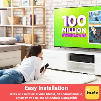 

HUTV Monthly yearly English Service for North American it works on Fire stick smart tv x96 mini tablets All Android box