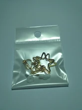 Aretes geométricos de Metal sin agujero, Clips para las orejas redondos/triangulares/cuadrados/hexagonales/pentagrama, pendientes sin Piercing CE209