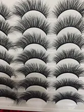 Pestañas postizas 3D de visón Natural, accesorio de maquillaje de imitación, 3D, 5/8/14 pares