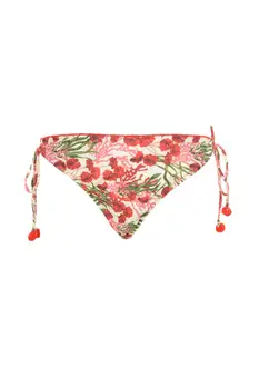 

Trendyol Red Flower Patterned Bikini Bottom TBESS20BA0323