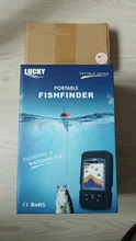 LUCKY-transductor de buscador de peces ff718clic, Sensor portátil 2 en 1 con cable e inalámbrico, ecosonda impermeable para todos los tipos de pesca