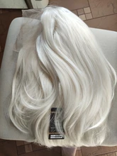 BCHR-peluca sintética de 13x2 para mujer, postizo de encaje frontal, color rubio 613, fibra resistente al calor