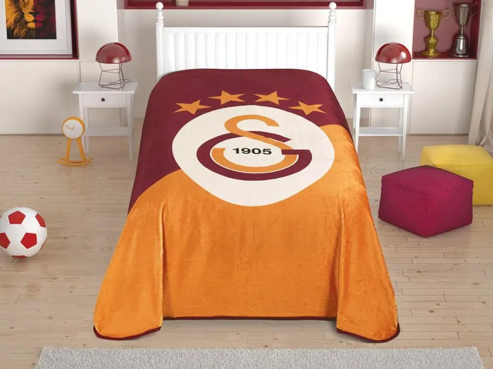 Лицензированный GALATASARAY S.K. Одиночное одеяло для кровати, зимнее одеяло для детей, мальчик или девочка