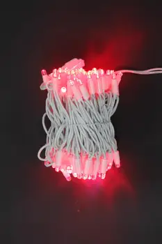 

Garland Strand Street for decoration 10 m, 31V, cord white color, 100 led, 90 red + with Flash