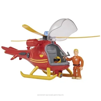 

Firefighter Sam, helicopter with light, sound, Ax. + figurine, 24 cm, 12/12
