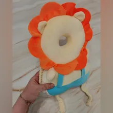 Almohada de reposacabezas para bebés, cojín de protección para recién nacido de algodón suave con dibujos animados, anticaída, cuidado seguro para niños pequeños