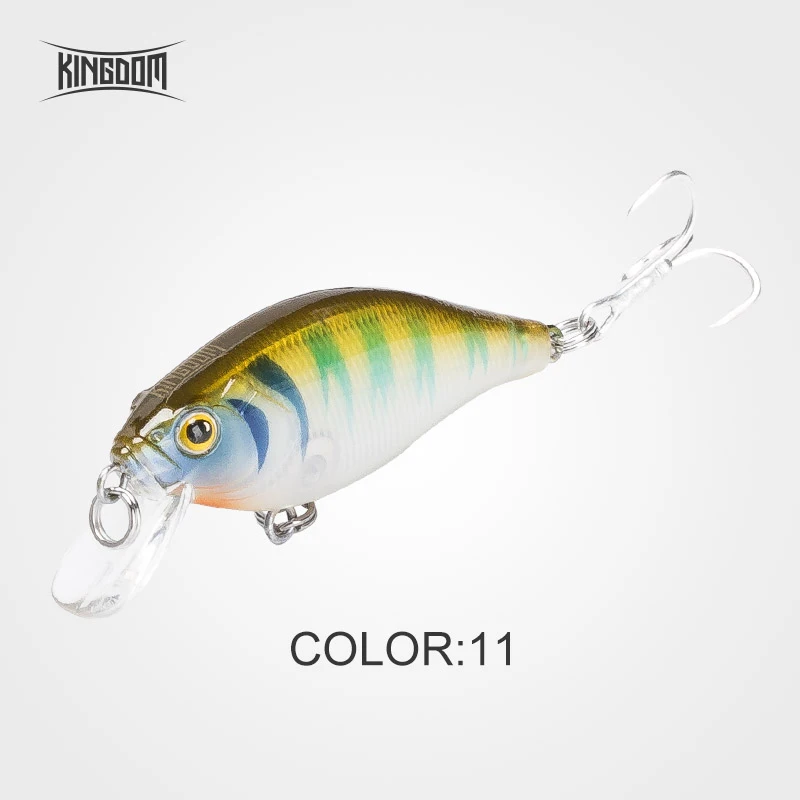 Color 11 Kingdom Fishing жесткие приманки тонущие гольян воблеры Джеркбейт кренкбейт 55 мм 6,5 г пластиковые приманки Четыре цвета модель 7501 - Цвет: Color 11