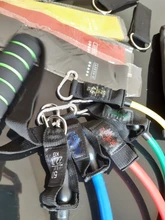 Banda con tubos de resistencia para Fitness, cuerda de tracción elástica para gimnasio y Yoga, expansor de entrenamiento, anclaje de puerta con asa y correa para el tobillo, 11 unidades