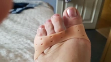 1 par de silicona Protector del dedo del pie protección de los pies de Ballet zapatos de tacón alto del Hallux Valgus protectora de Gel Protector herramienta de cuidado de masajes almohadilla del dedo del pie