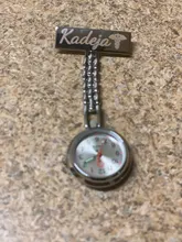 Broche personalizado grabado con tu nombre, Pin de solapa de acero inoxidable, de alta calidad, oro rosa, Fob, reloj de enfermera