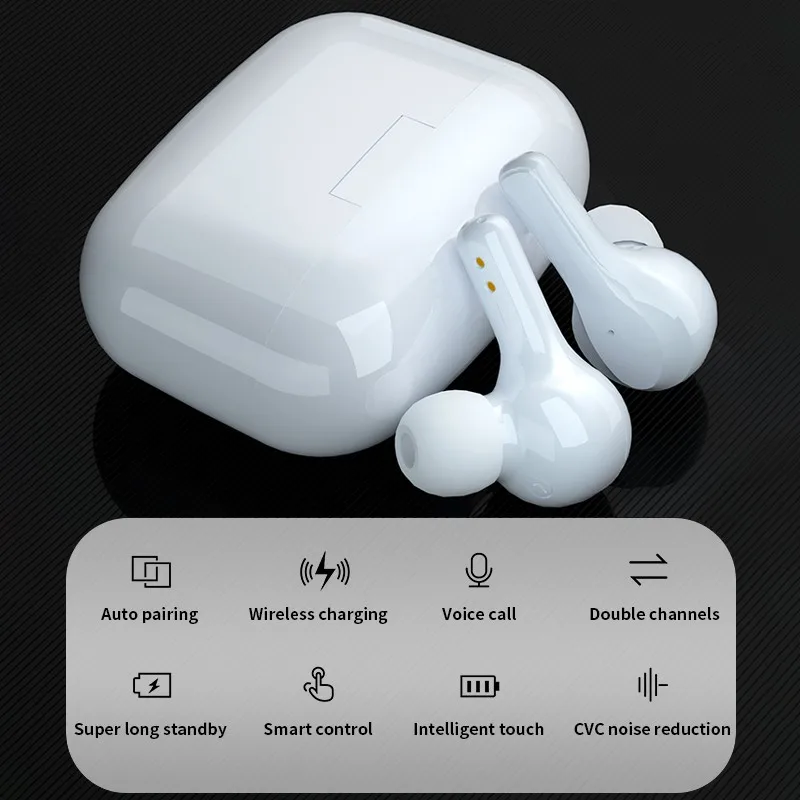 Waterproof TWS Wireless Bluetooth 5 1 Headset Touch Control Sport HIFI Sound In Ear Bluetooth Earbuds Earphones With 2200mAh Cha