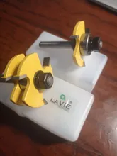 LAVIE 2 pcs 8mm Shank Tongue & Groove Joint Assemble Router Bits T-Slot Milling Cutter