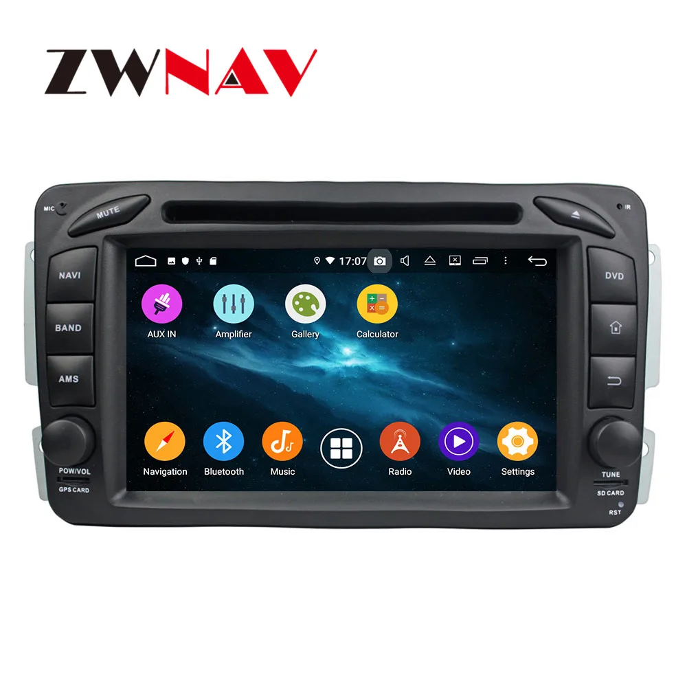 Android 9 4+ 64G DSP ips автомобильный dvd-плеер gps навигация для Benz ML Class W164 2005+ головное устройство мультимедийный Кассетный плеер рекордер