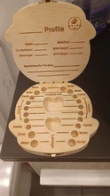 Caja de madera para guardar dientes de bebé, caja de almacenamiento de madera para dientes de leche, cordón Umbilical, caja organizadora para bebé, regalo de madera