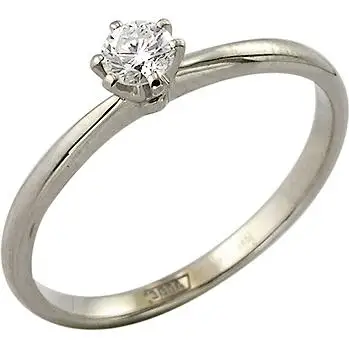 

Master brilliant ring with 1 white gold diamond