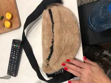 Riñonera de piel de conejo de imitación para mujer cinturón de felpa bolsa de cintura GLRSBUTY Bum Hip Bag hombres invierno mujer bolso de viaje monedas de la bolsa del teléfono