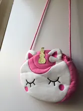 Bolso de hombro para niños y niñas, bandolera con diseño de unicornio y animales, monedero de moneda de llaves, Mini bolso de princesa