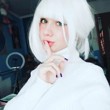 DIFEI peluca sintética bob corto pelo lacio con trimable flequillo Rosa rojo azul peluca cosplay púrpura para pelucas de pelo corto para mujeres